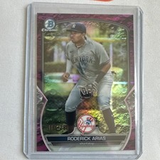 Topps 2023 Bowman Chrome Prospects RC Roderick Arias Yankees BCP-135 /199
