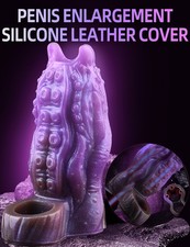 Male Girth Enhancer Penis Sleeve Extension Enlarger Reusable Enhancement Sheath