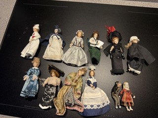 Casa delle bambole figure x 12 1/12° donna cameriera vintage