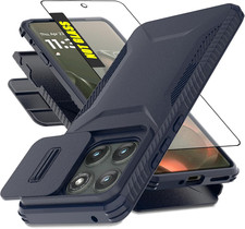 For Motorola Moto Edge 2025 Case with 1 HD Screen Protector Slide Camera