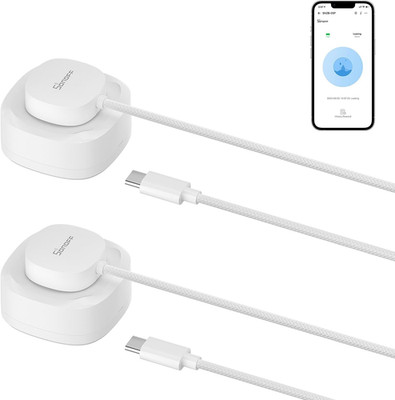 SNZB-05P Zigbee Water Leak Sensor with Detection Cable for Alarm System and Smar