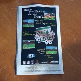 Acclaim Revolution X Sega Saturn Shooter Action Multiplayer Manual Case Disc