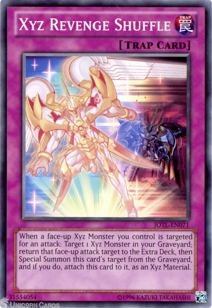 JOTL-EN071 Xyz Revenge Shuffle : Common UNL Edition Mint YuGiOh Card