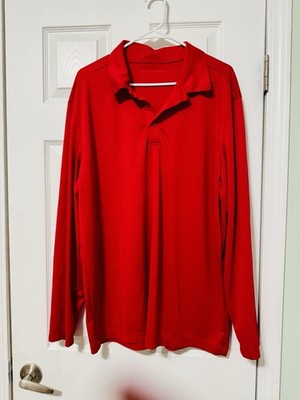Port Authority Polo Shirt Long Sleeve Mens UV Micro-Mesh Pack Of 4 Size XL