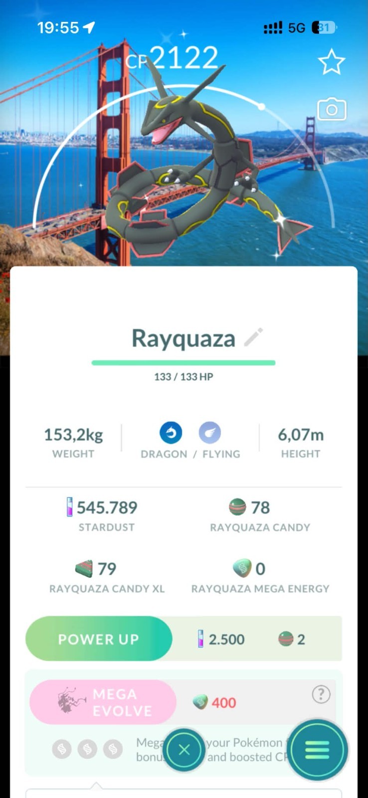 Pokémon Go✨Shiny Rayquaza Background✨San Francisco - ✨Trade/ PTC