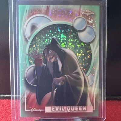 2026 Topps Chrome Disney Evil Queen Snow White- Aqua Mini Diamonds 117/199  