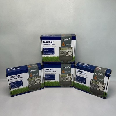 LOT OF 4 Orbit-4 Station Outdoor  Sprinkler Timer  Model #28964 2020 Version NOS