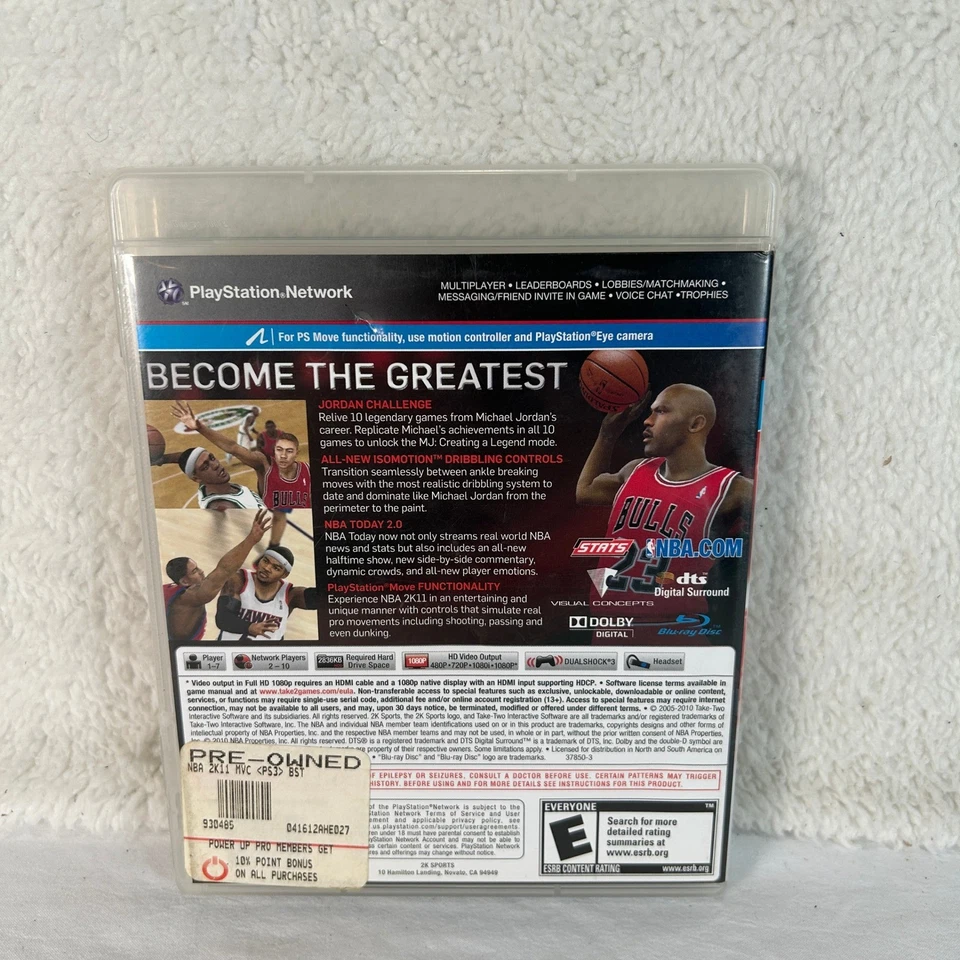 NBA 2K11 Playstation 3 PS3 Video Game Complete CIB - Image 3 of 4