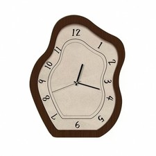 Wooden Analog Decorative Clock Minimalist for Living Room