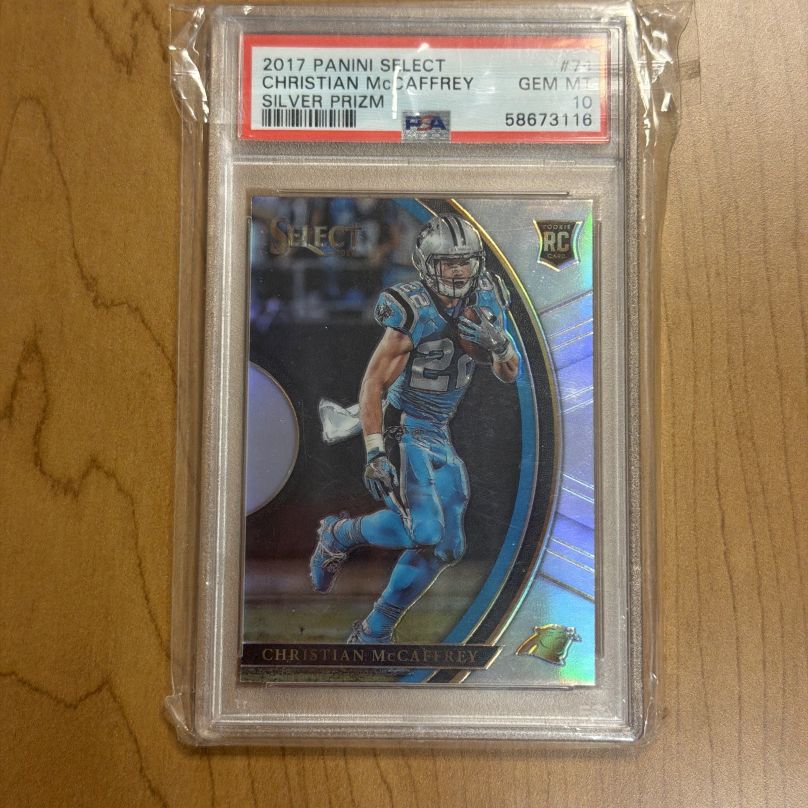 Christian McCaffrey Panini Select #74 Silver