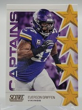 2019 SCORE EVERSON GRIFFEN CAPTAINS FOOTBALL CARD VIKINGS NFL C-20 panini