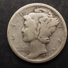 1925  **S** MERCURY HEAD SILVER DIME ***NICE COIN*** - FREE SHIPPING! C0186