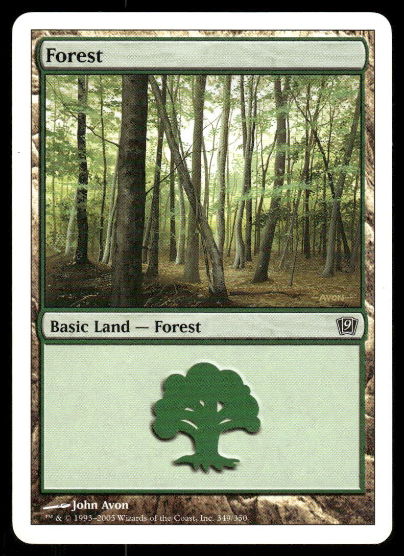 Forest (349) 349 Land 9th Edition Magic: The Gathering LP