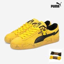 PUMA Pok mon SUEDE PIKACHU ENERGIZING 407020-01 YELLOW-PUMA BLACK