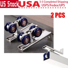 2Pcs Alloy Hardware Roller for Wooden Sliding Doors Push Pull Track Pulley