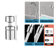 Stainless Steel Universal 1080 Rotation Faucet Sprayer Head for Kitchen Washbas