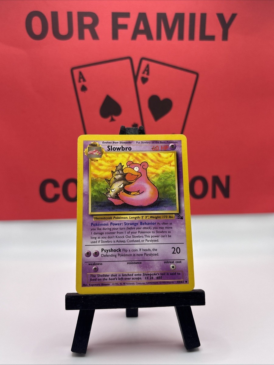 Slowbro 43/62 Fossil WOTC Pokemon TCG Regular Uncommon 1999 LP