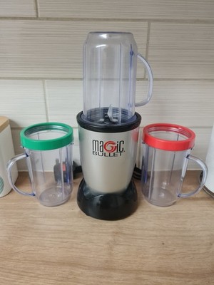 Magic Bullet MB-1001 Mixer-Set 200 W, 3 Tassen guter Zustand getestet und funktionsfähig UK P + P