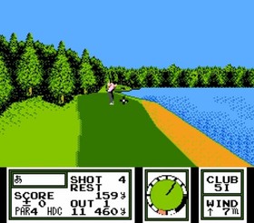 &copy;1988 Namco NINTENDO FAMICOM Sports Game CLASSIC GOLF Ozaki No Hole in One Japanese