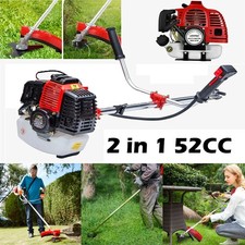 52CC 2 in 1 Hedge Trimmer Multi Tool Petrol Strimmer Brush Cutter Garden