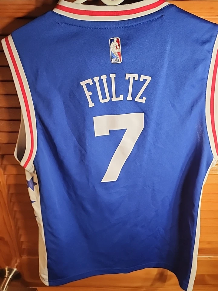 Markelle Fultz #7 Philadelphia 76ers NBA Blue Jersey Size Youth Large 14/16 - Image 4 of 4