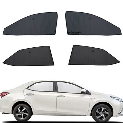 Fit For Toyota Corolla 14-19 Sedan Side Window Black Silver Privacy Sunshade