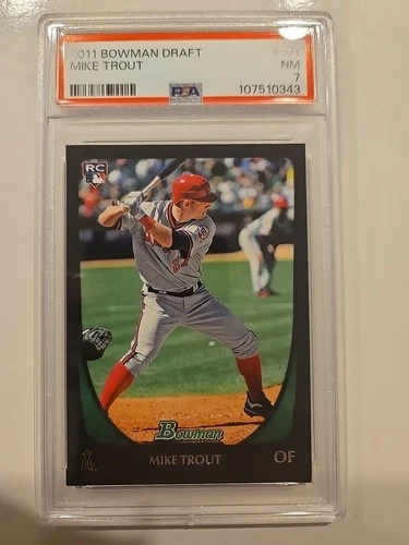 Mike Trout 2011 Bowman Draft Rc Psa 7 #101