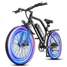 26" Electric Bike 48V 7.8Ah 15mph Commuter Bike 500W Peak ebike for Adults Ebike