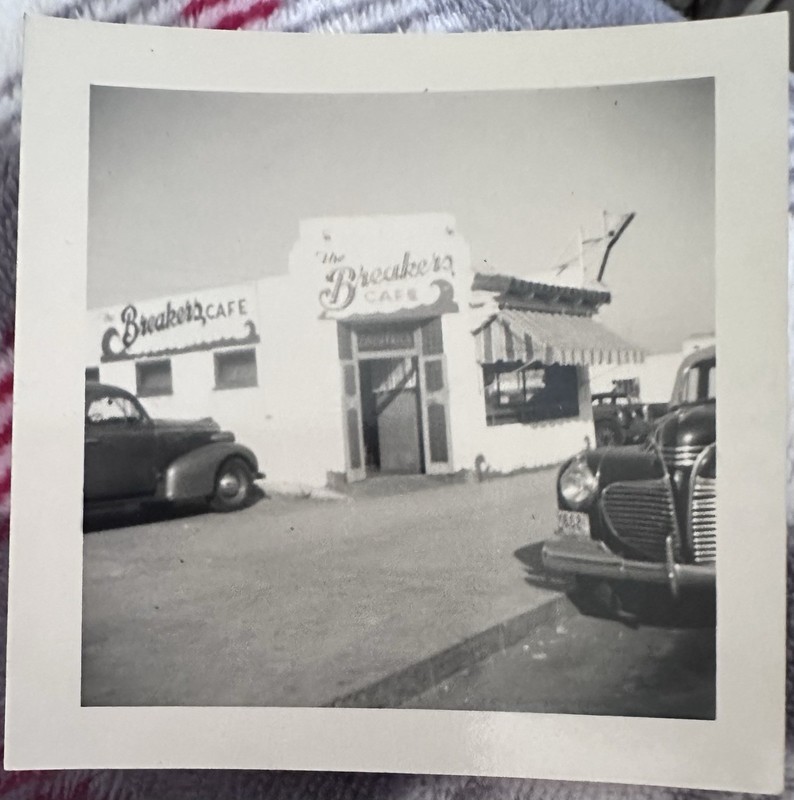 Vintage Original Photograph The Breakers Cafe Cocktails Plymouth Autos