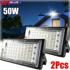 2X 50W LED Module Floodlights Flood Light Security Spotlight Outdoor Garden Lamp