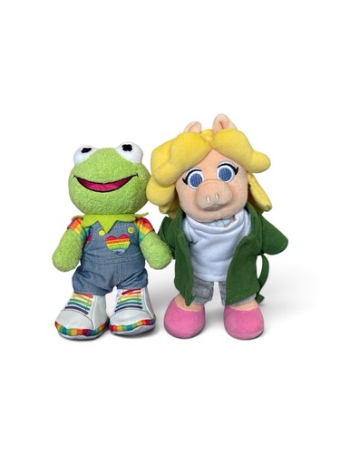 Disney Nuimos Doll Plush Figure Kermit The Frog & Miss Piggy Muppets