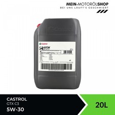 Castrol GTX 5W-30 C3 BMW LL-04 Mercedes MB 229.31 VW 504 00 Motoröl 20 Liter
