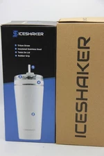 2-Pack Ice Shaker 26 oz Insulated Flex Bottle Tumbler with Straw - White + Navy