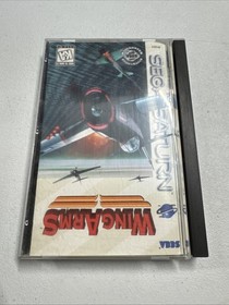 Wing Arms (Sega Saturn, 1995) No Console To Test- Man.& Reg Card- Broke Case CIB