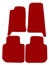 Fußmatten, Autoteppiche für Jaguar XJ8 I X300 1998-2003, Rot x14 Rand
