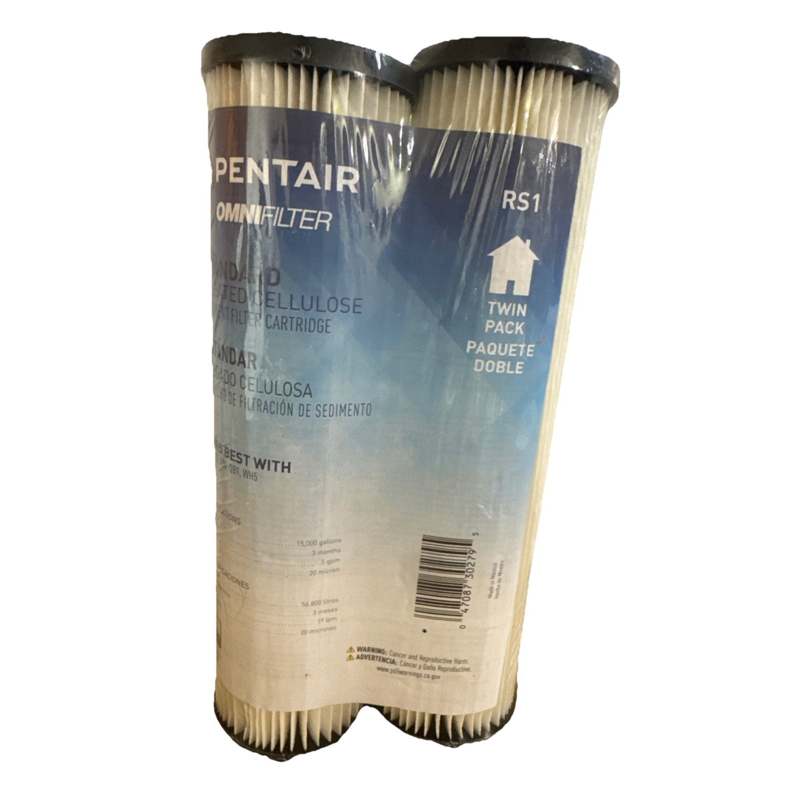 NEW OMNIFILTER RS1 Standard Pleated Cellulose Sediment Filte