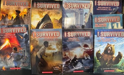 I Survived Book Lot of 9 Scholastic Chapter Books by Lauren Tarshis Kids Series