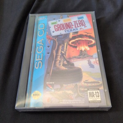 Ground Zero Texas - 1993 Sega CD - Complete CIB GREAT CONDITION + REG CARD