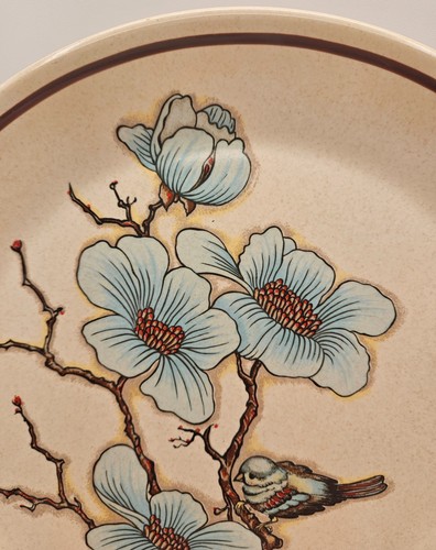 Pair Lenox Temperware Softwind Dinner Plates Floral Bluebird 10.25" - Picture 9 of 14