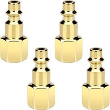 4PCS 1/4 Inch Female NPT Air Hose Fittings Quick Connect Coupler for Pneumatic U