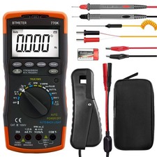 Automotive Digital Multimeter Engine Analyzer AC DC Volt Tacho Dwell Clamp Meter