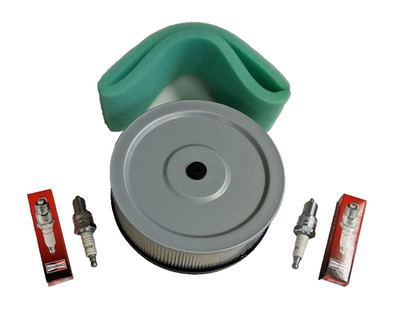 2 Plugs & Air Filter for Robin Subaru EH63 EH64 EH65 263-32610-01 & 065-01414-40