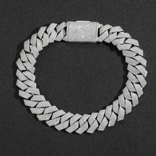 25MM Men's Cuban Chain Hip Hop Style Stainless Steel Bracelet Fashion Necklace