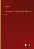 Anonymous | Proceedings Of The Meteorological Society | Taschenbuch | Englisch