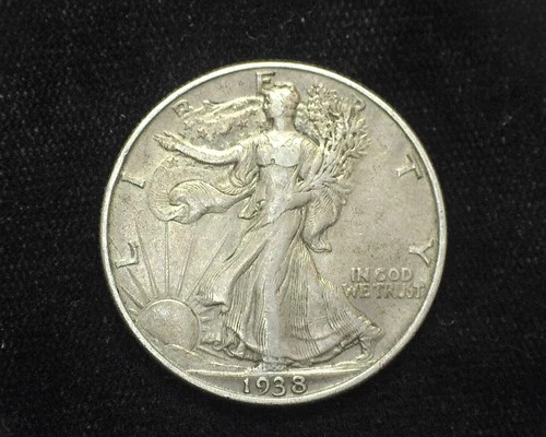 HS&C: 1938 Liberty Walking Half Dollar XF - US Coin