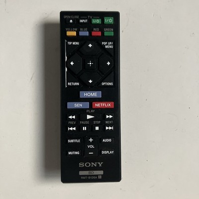 GENUINE SONY RMT-B126A BLU-RAY DVD PLAYER REMOTE CONTROL  BDP-S7200 S6200