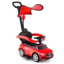 Image of Northix Mercedes Benz Ride On Car 3 in 1 Kids Push Stroller Walker Red 18 36 Mon