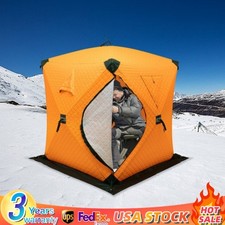 Portable Ice Fishing Tent 1-2 People Fishing Shelter Thermal Tent With Toolbag