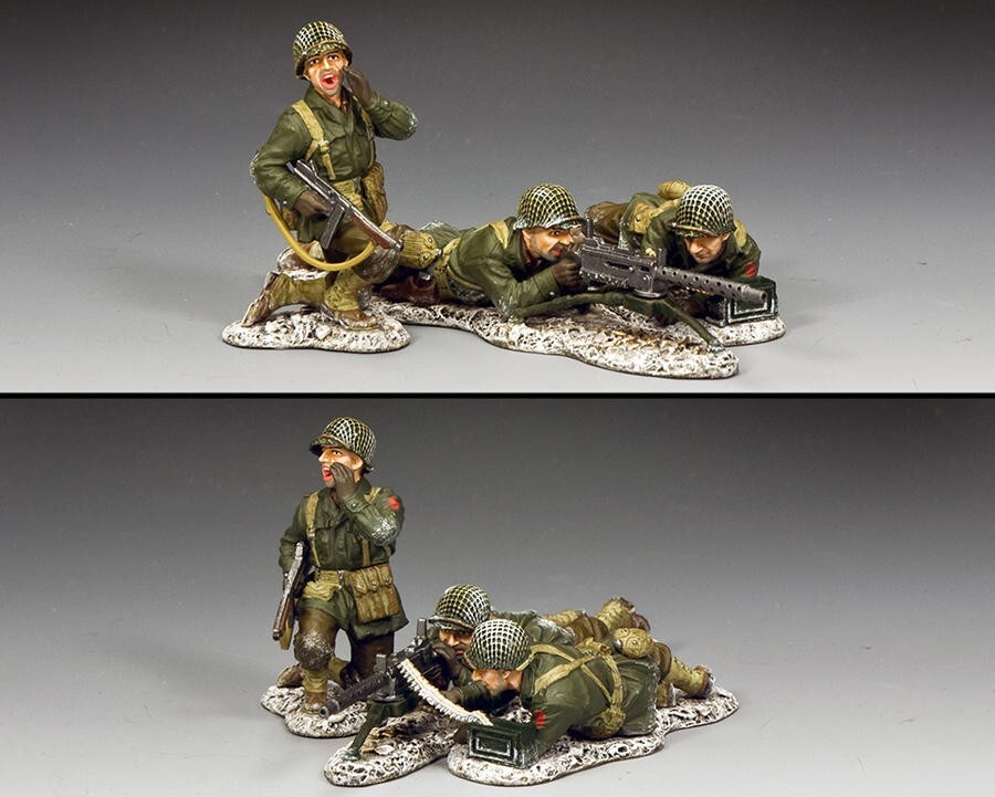 BBA089 Winter Machine Gun Group King & Country idée cadeau de collectionneur d'histoire militaire