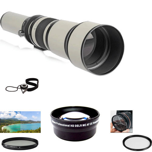 6501300mm Telephoto Lens KIT For Pentax K7 K5 KR KX K50 K30 K1 K3 II K
